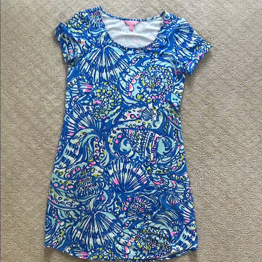Lilly Pulitzer Blue and Pink Dress